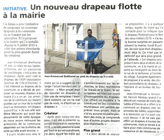 Drapeau de l'ile d'Olonne